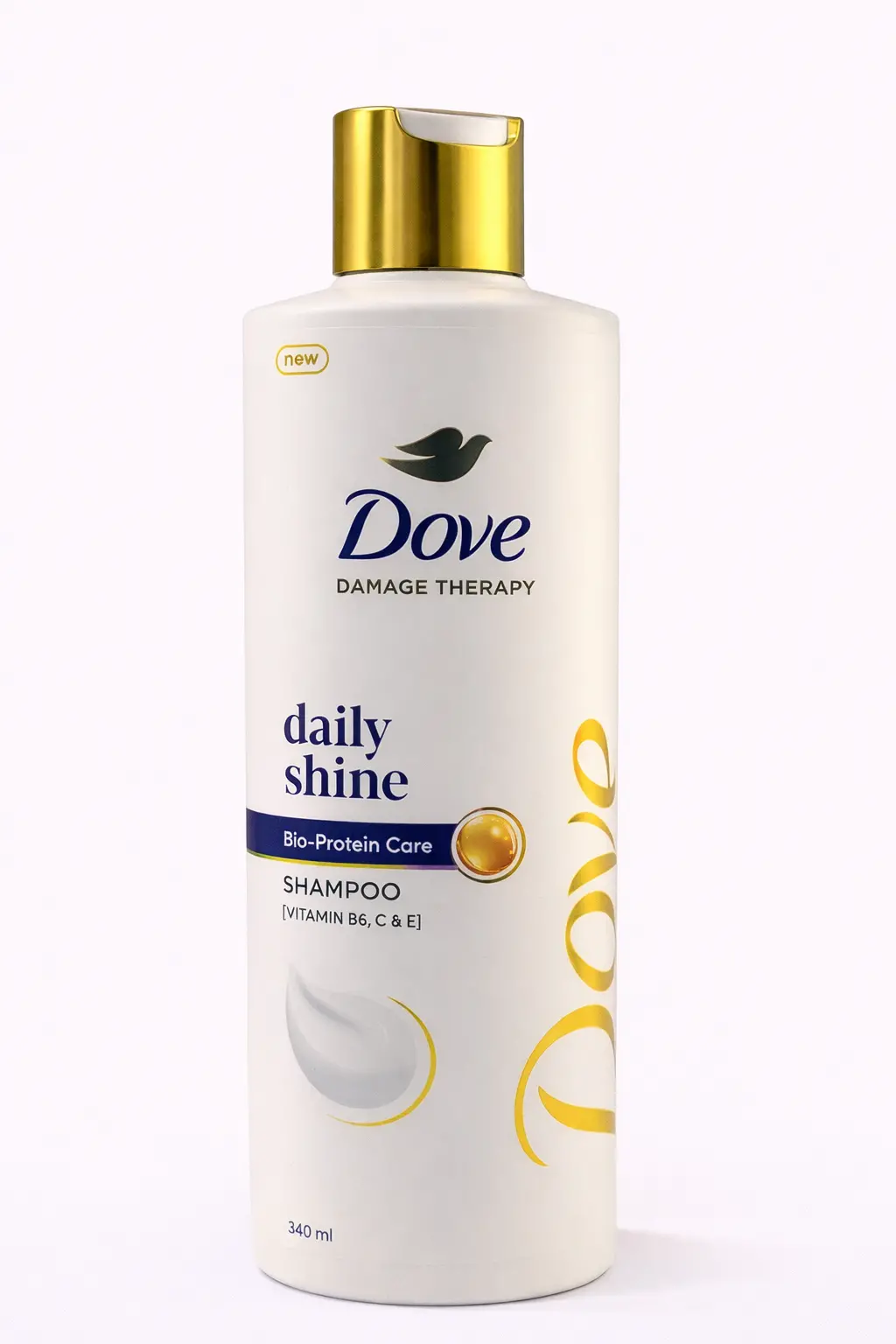 Dove Damage Therapy Daily Shine Shampoo - 340 ml