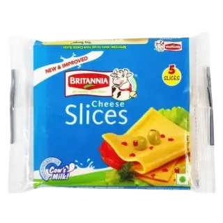 BRITANNIA CHEESE SLICES- 100G- (5 SLICES)