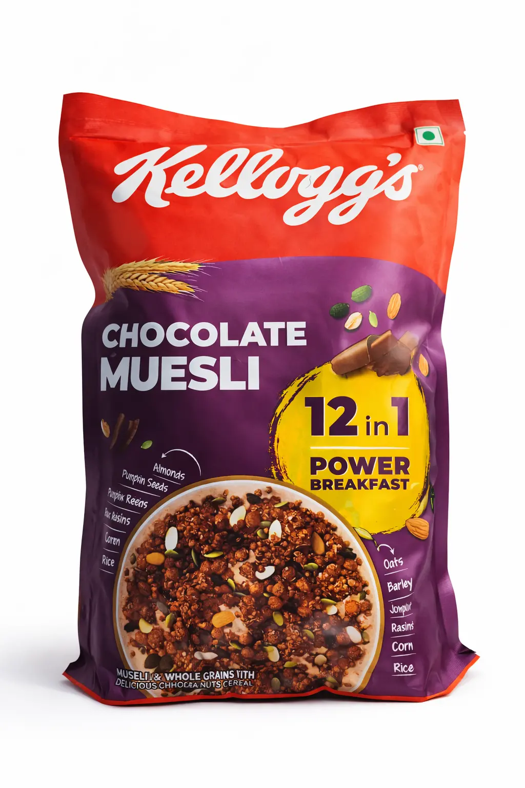 Kelloggs Chocolate Muesli with Nuts Seeds 450 gm (Rs. 399)