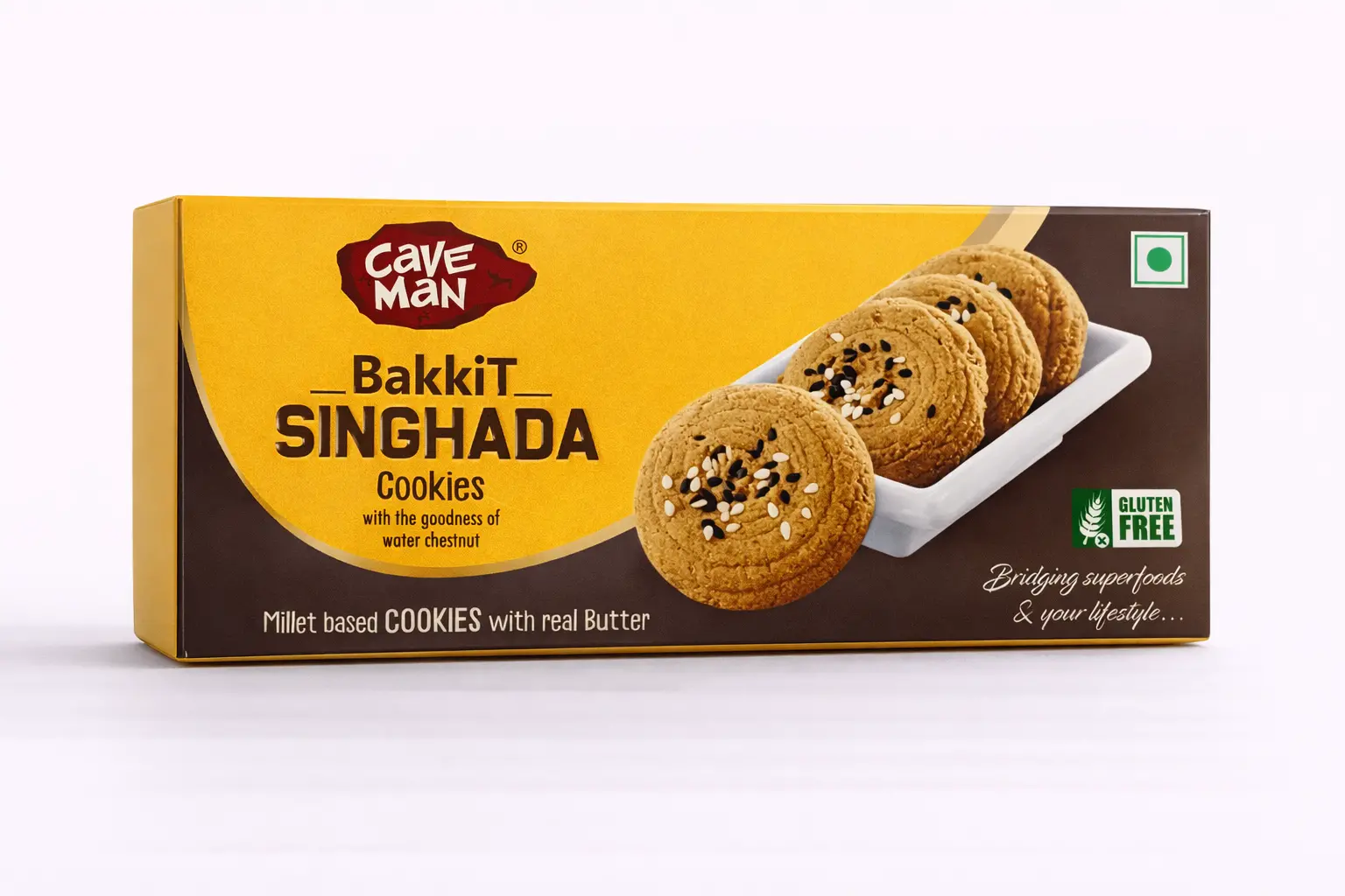 Caveman BakkiT Singhada Cookies 60 gm