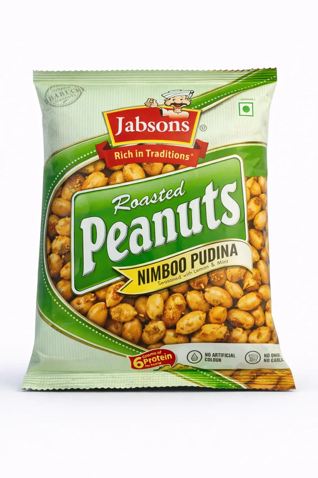 Jabsons Roasted Peanuts Nimboo Pudina 140 gm