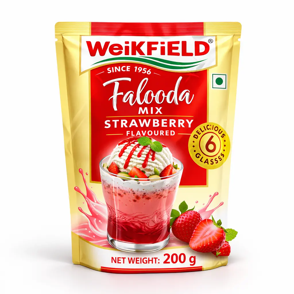 Weikfield Strawberry Falooda Mix - 200 gm