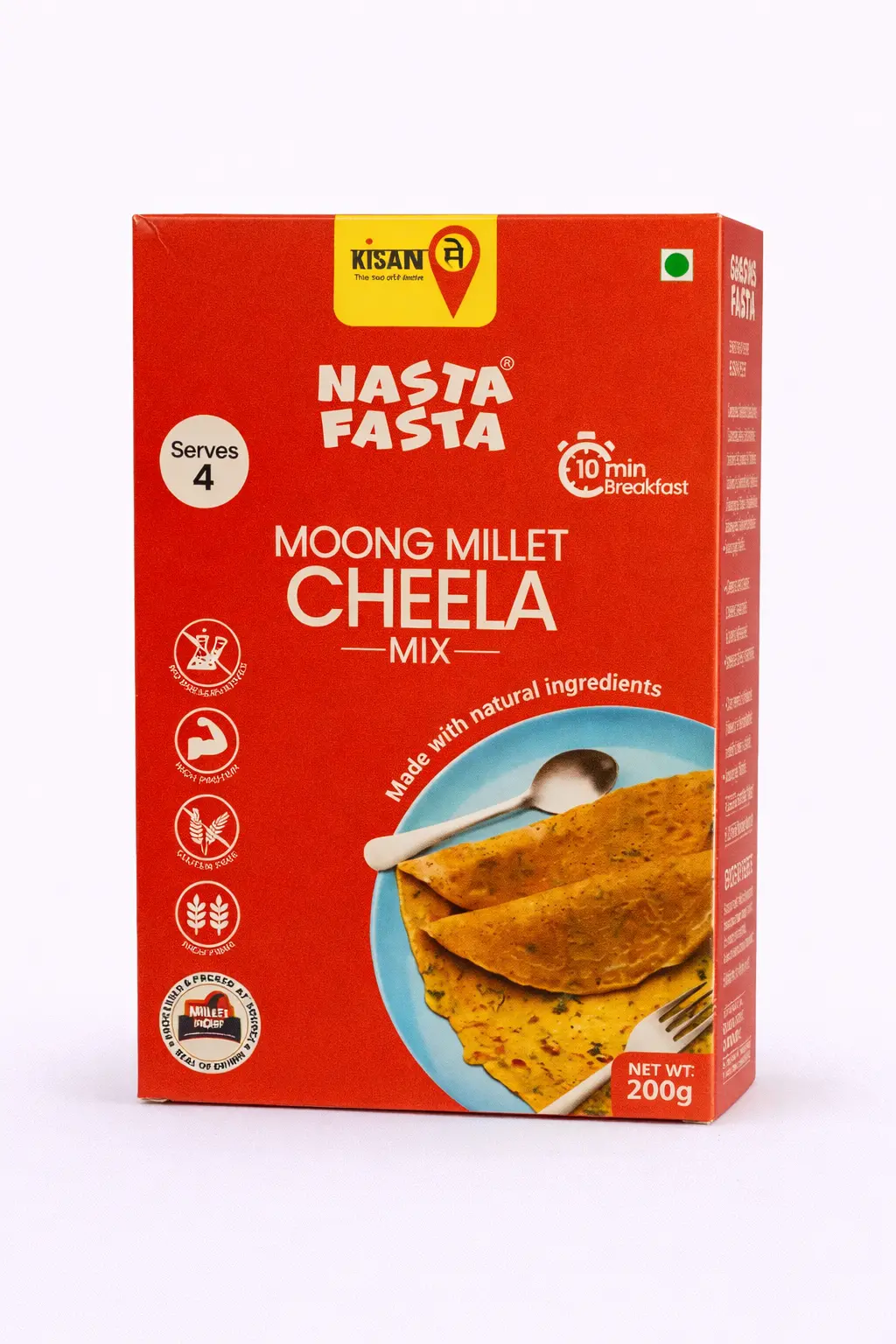 Nasta Fasta Moong Millet Cheela Mix - 200 gm