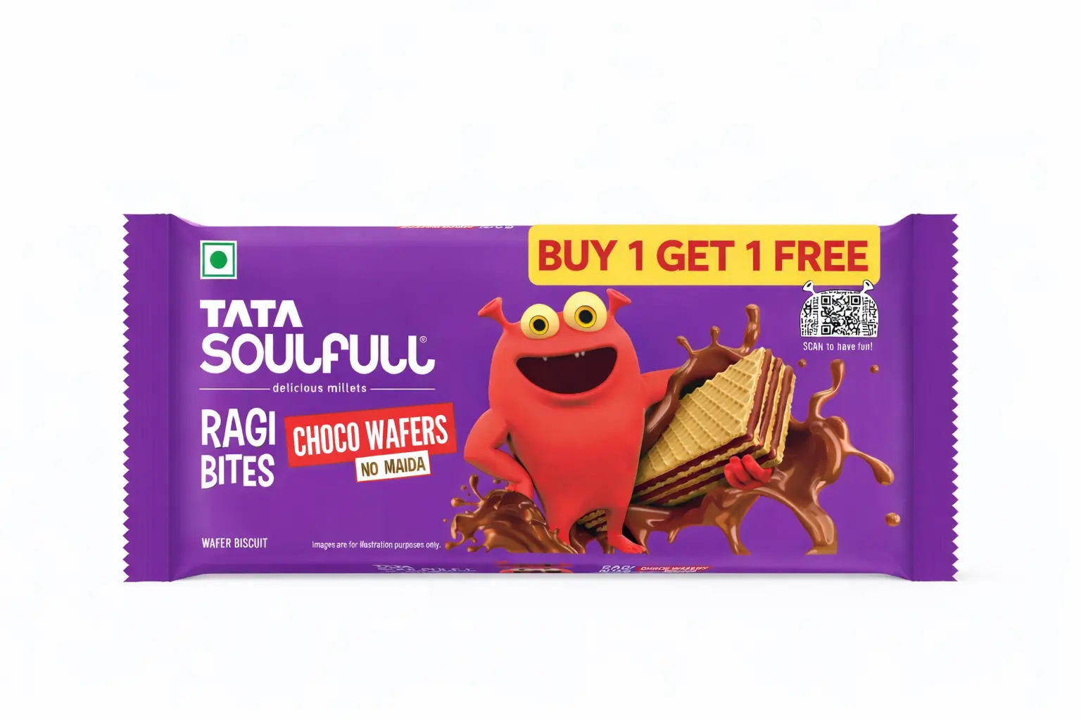 Tata Soulfull Ragi Bites Choco Wafers