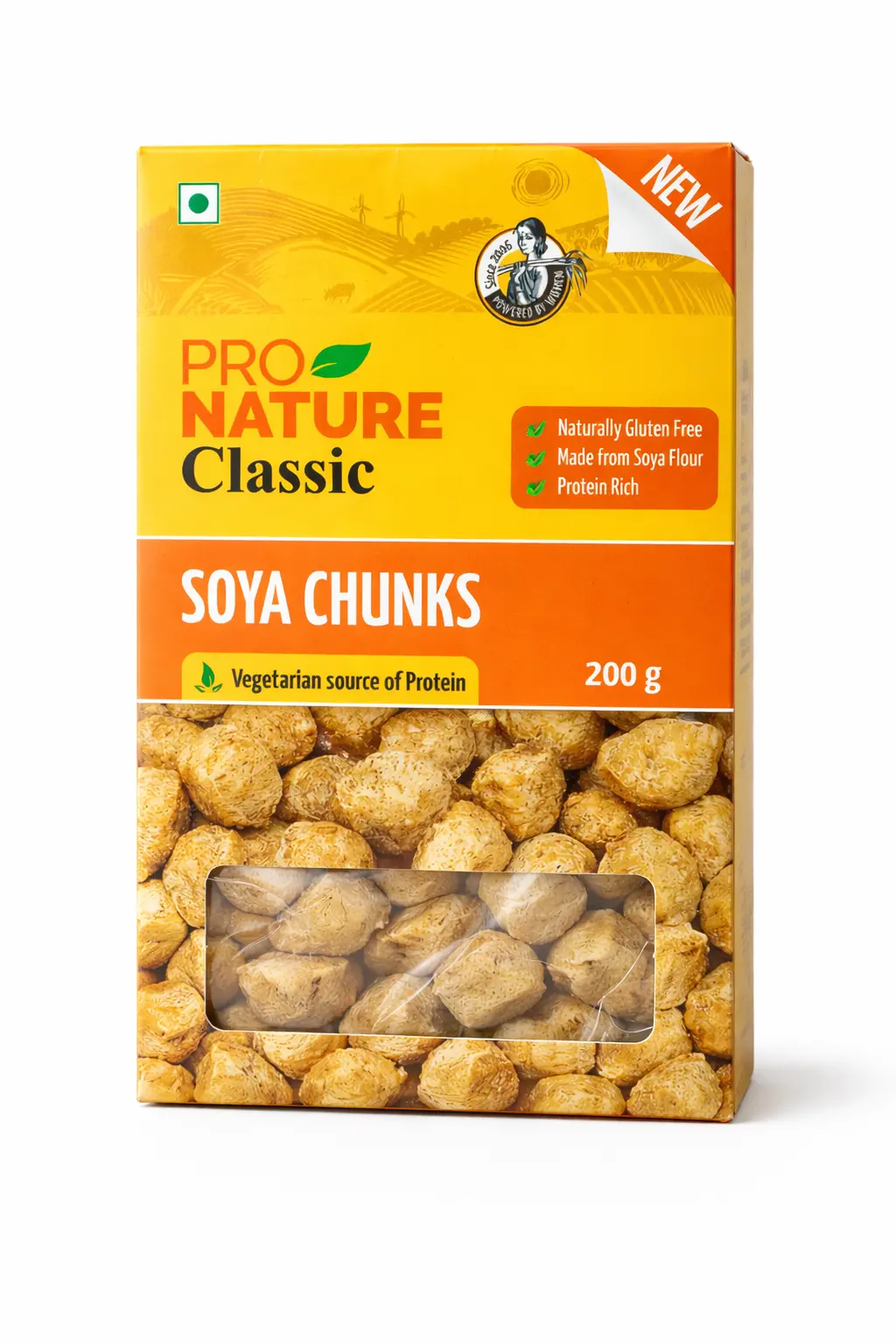 Pro Nature Classic Soya Chunks - 200 gm