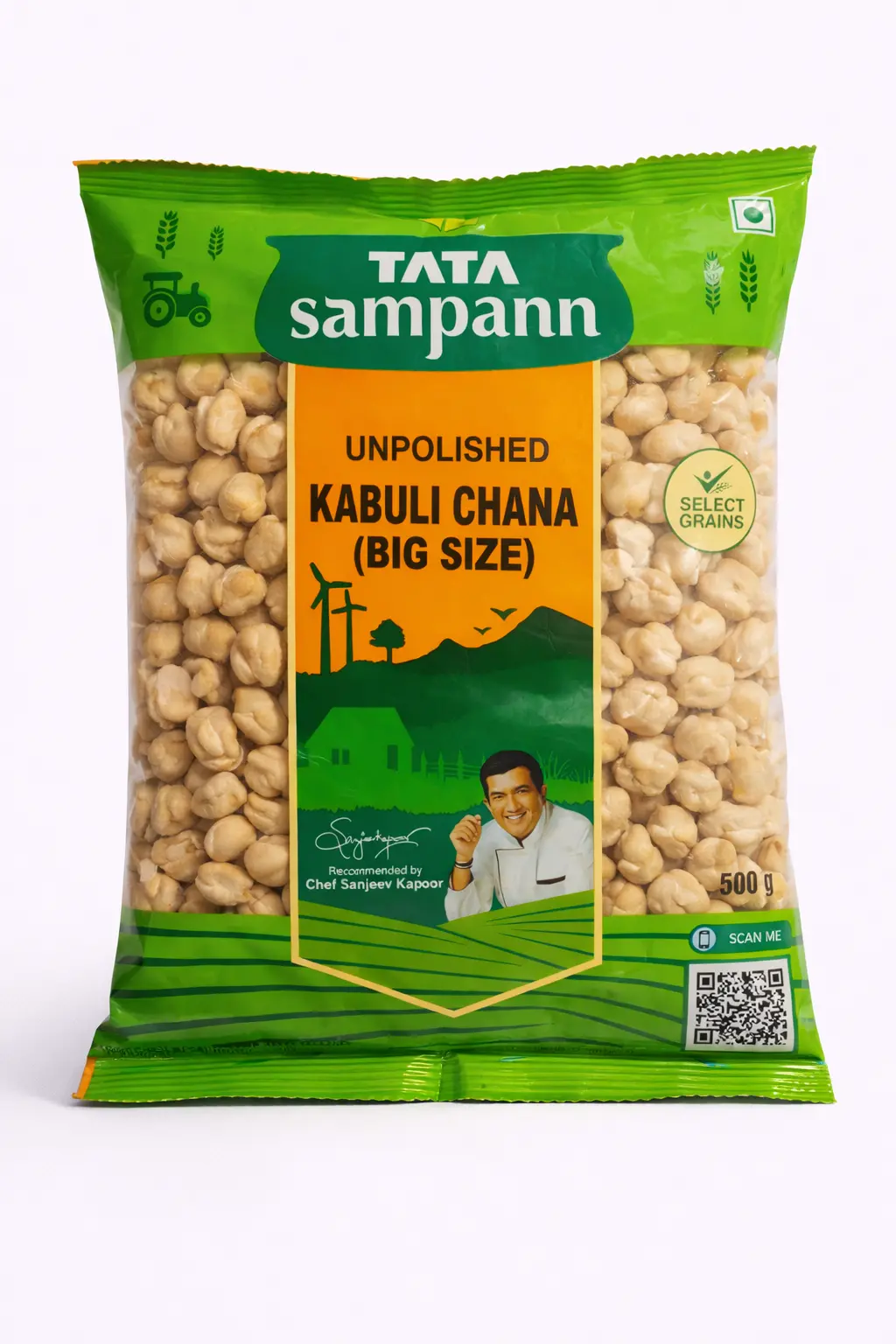 Tata Sampann Unpolished Kabuli Chana (Big) - 500 gm