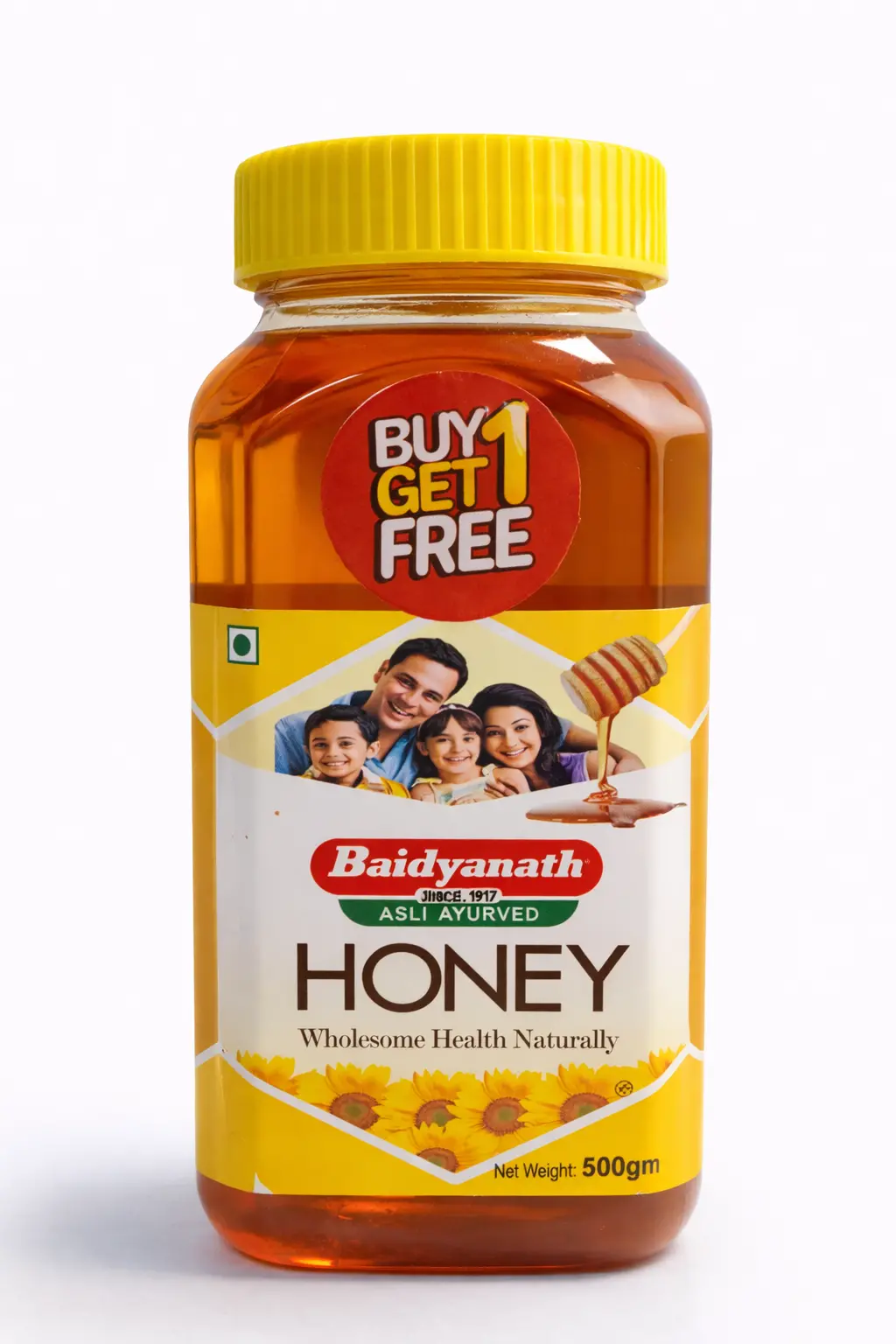 Baidyanath Honey - 500 gm (Buy 1 Get 1 Free)