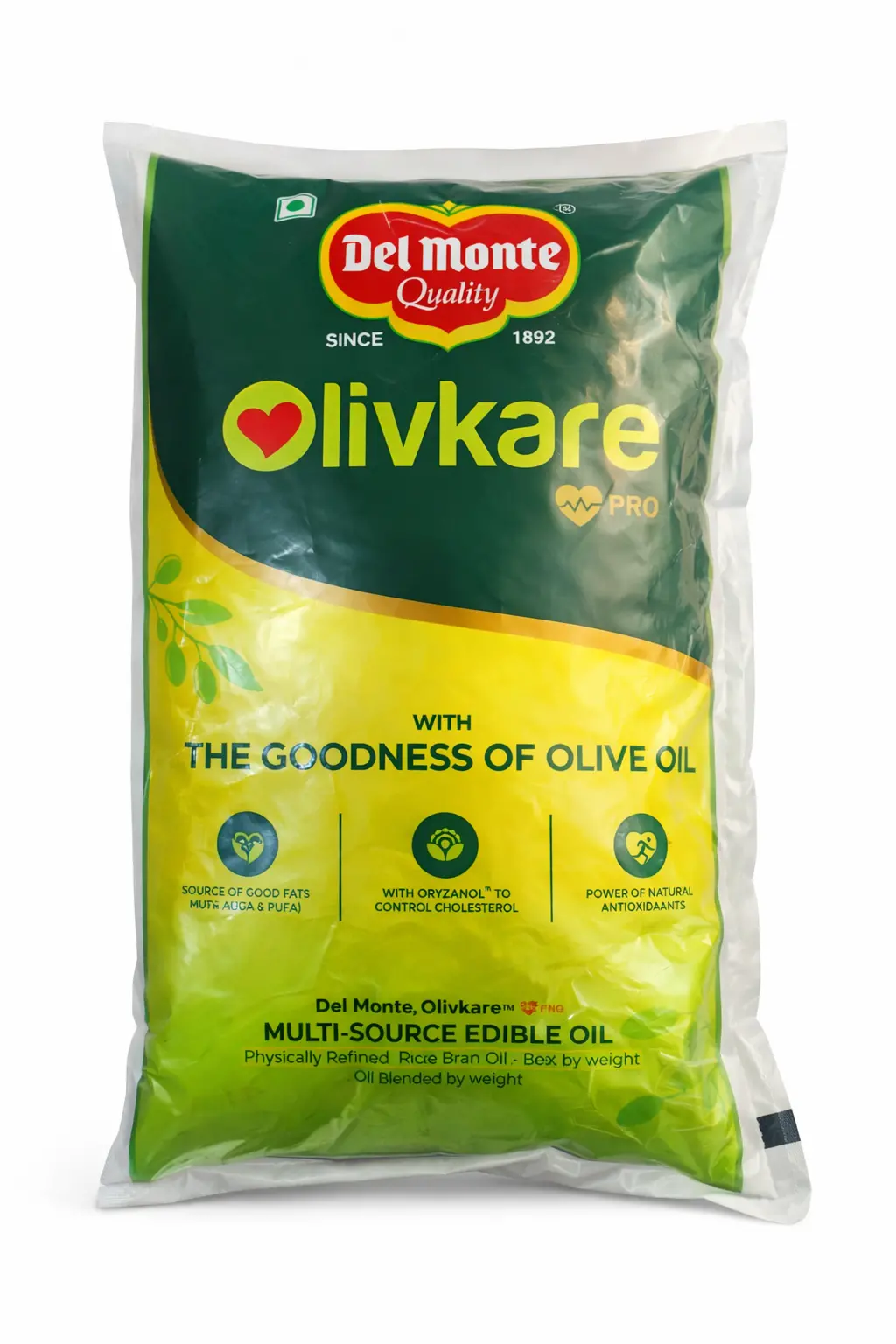 Del Monte Olivkare Pro Multi-Source Edible Oil 1 L