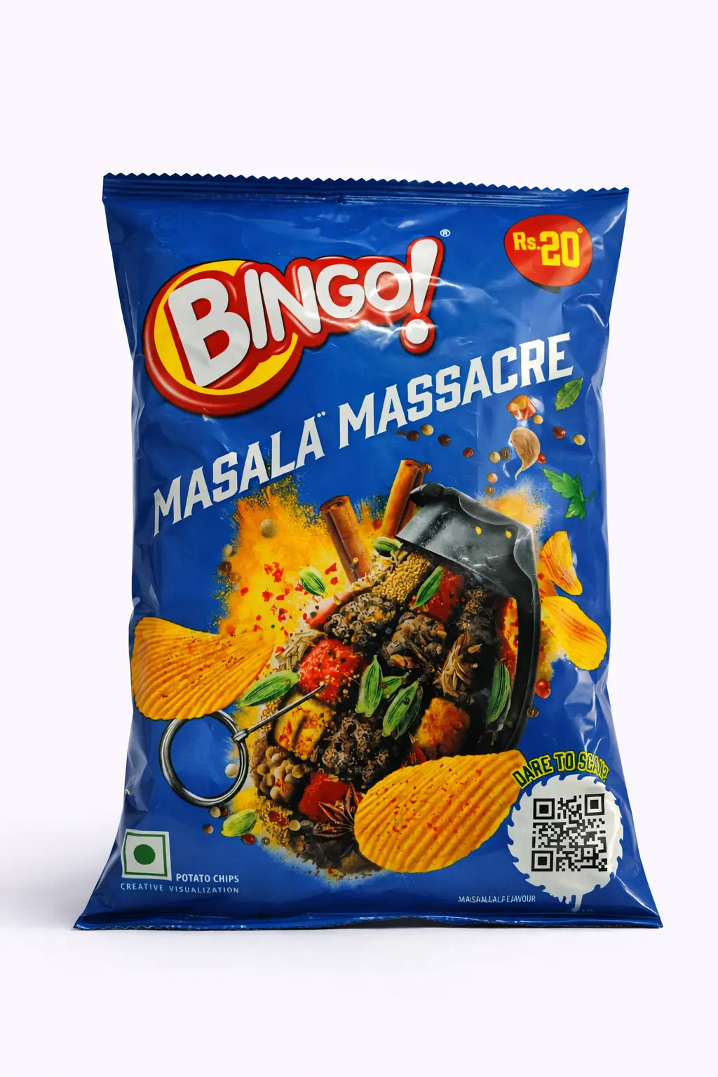Bingo Masala Massacre Potato Chips Rs. 20