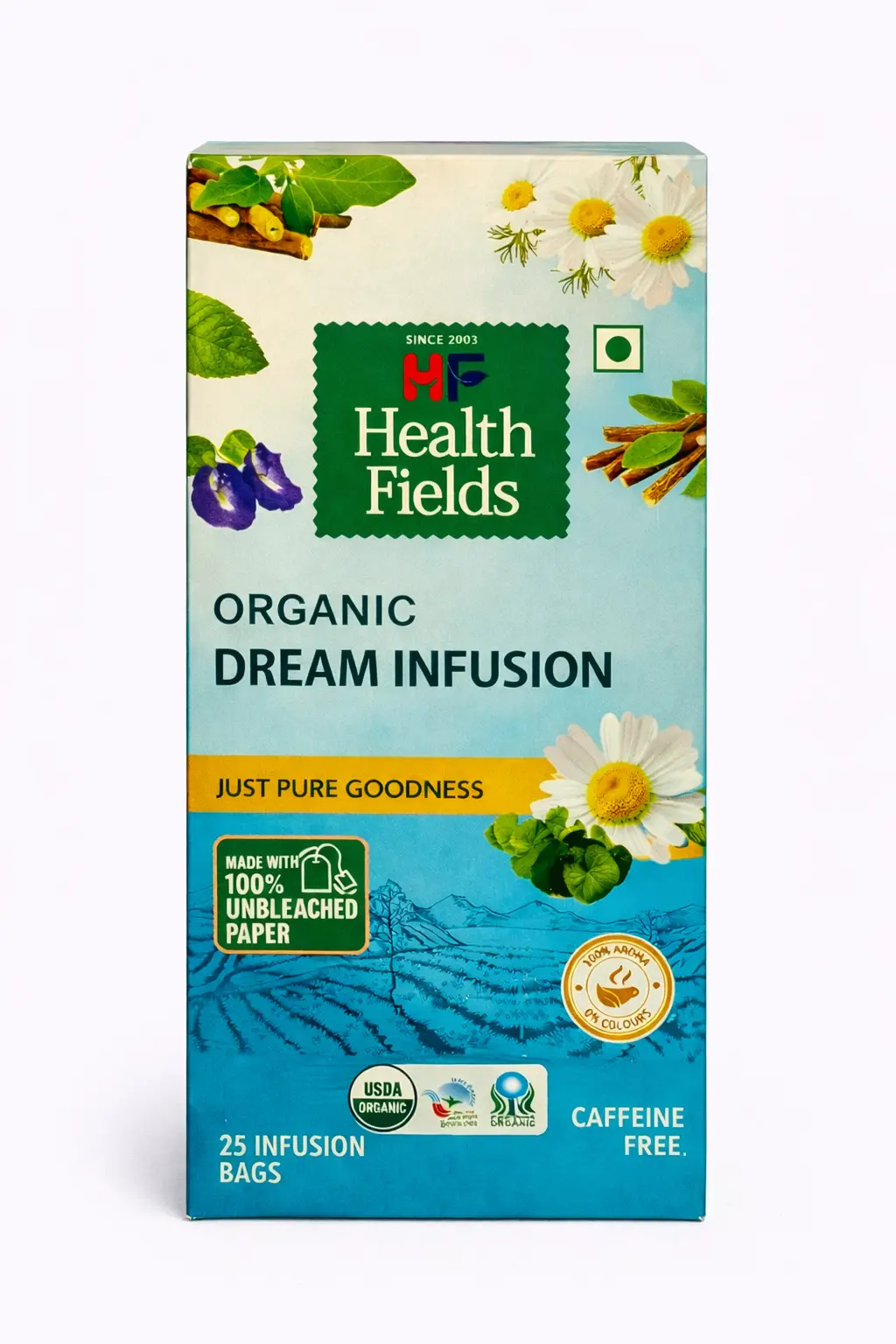 Health Fields Organic Herbal Tea (Dream Infusion) 25 Bags