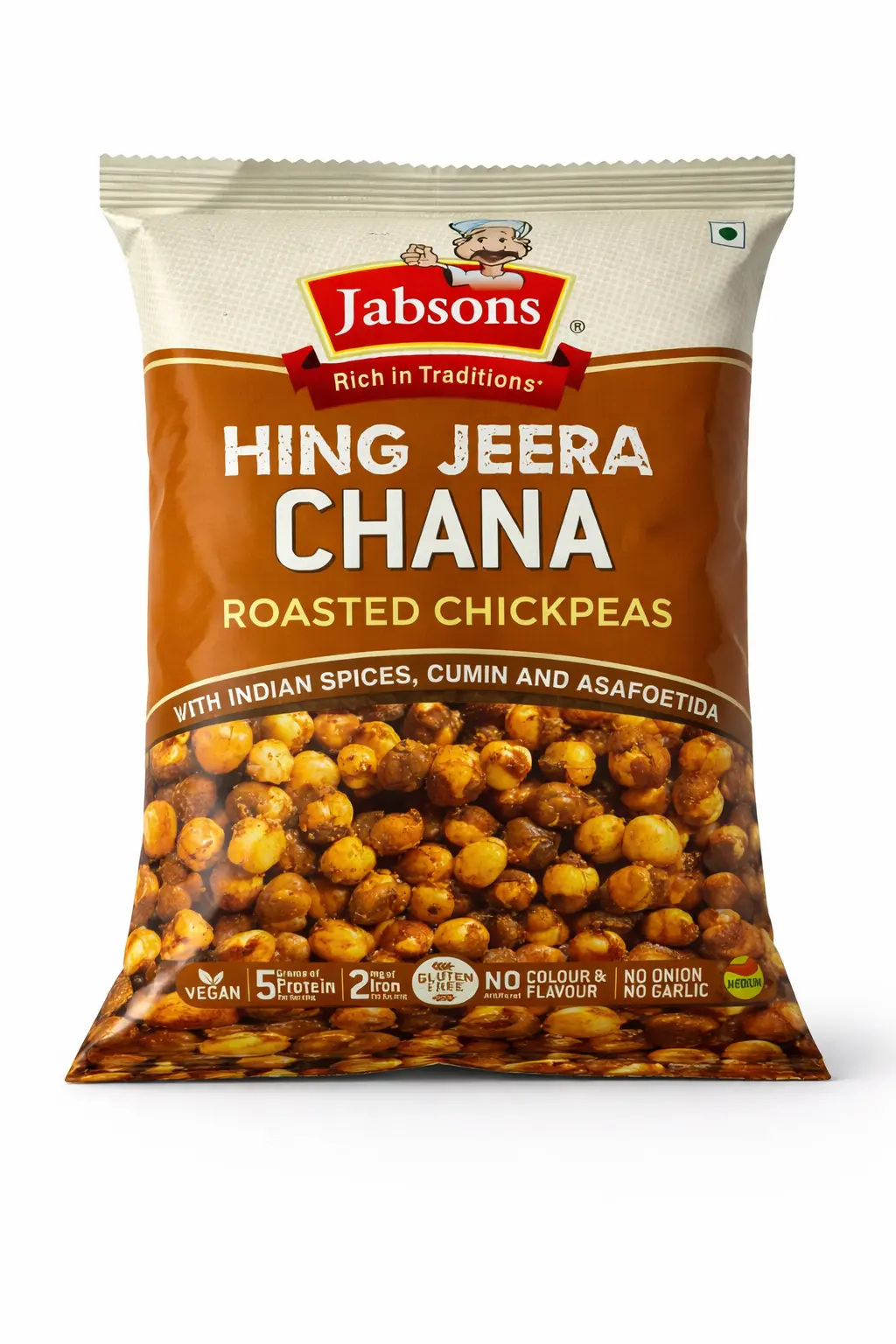 Jabsons Hing Jeera Chana 150 gm (Roasted Chickpeas)
