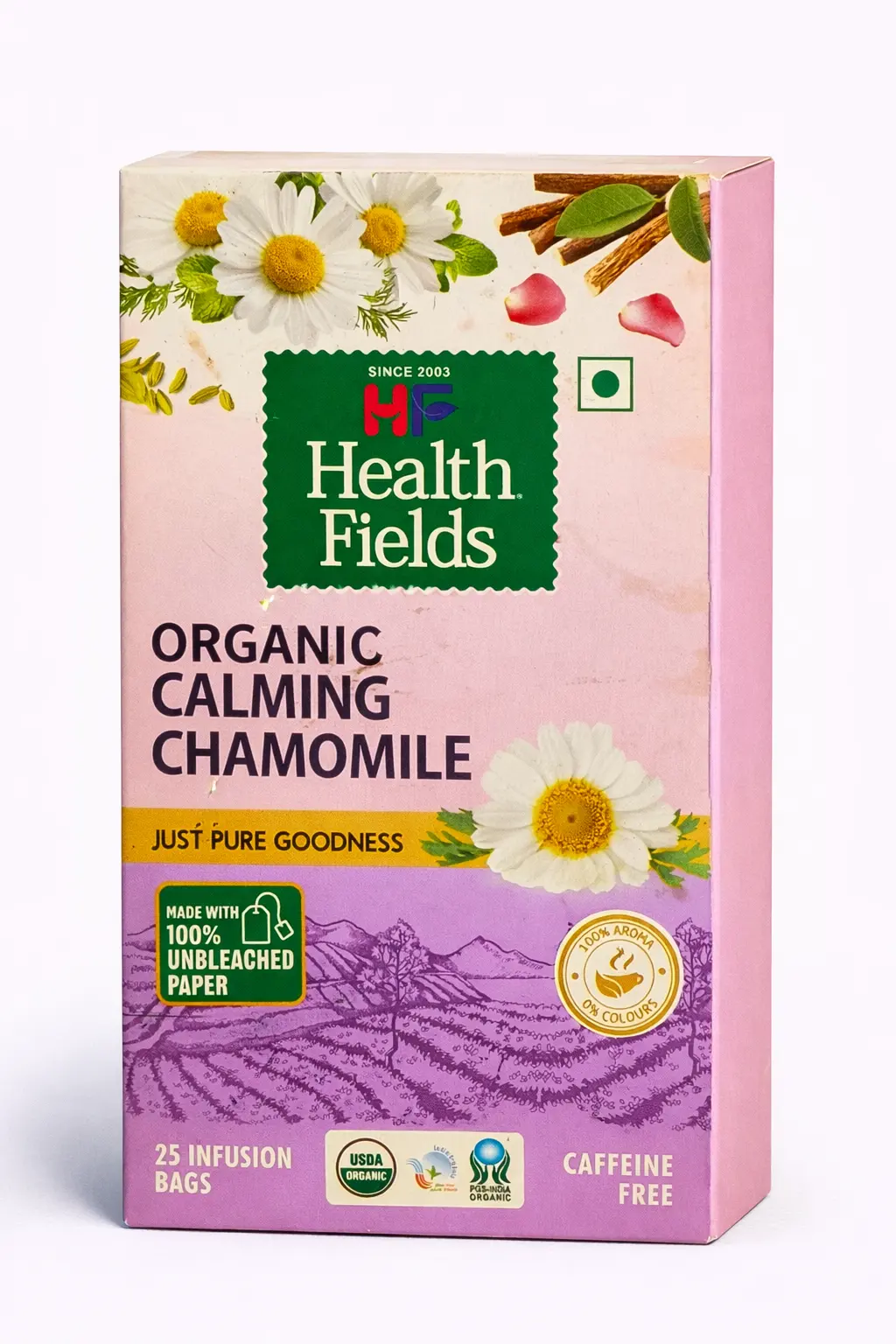 Health Fields Organic Herbal Tea (Chamomile) 25 Tea Bags