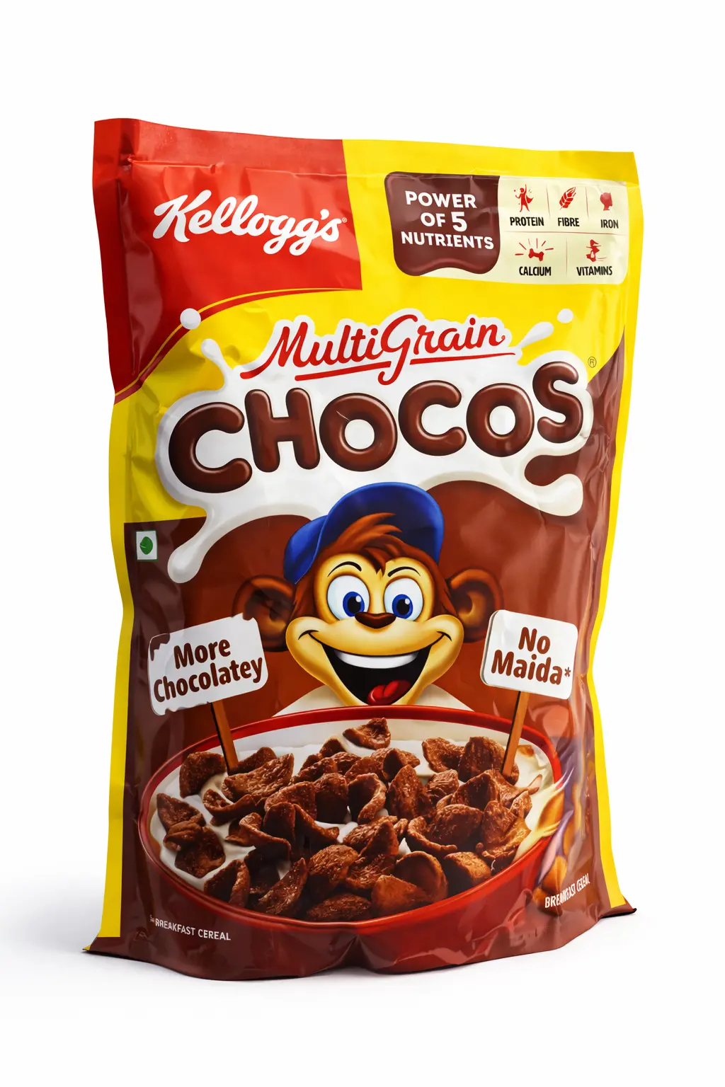 Kelloggs Multigrain Chocos (No Maida Chocos) 385 gm